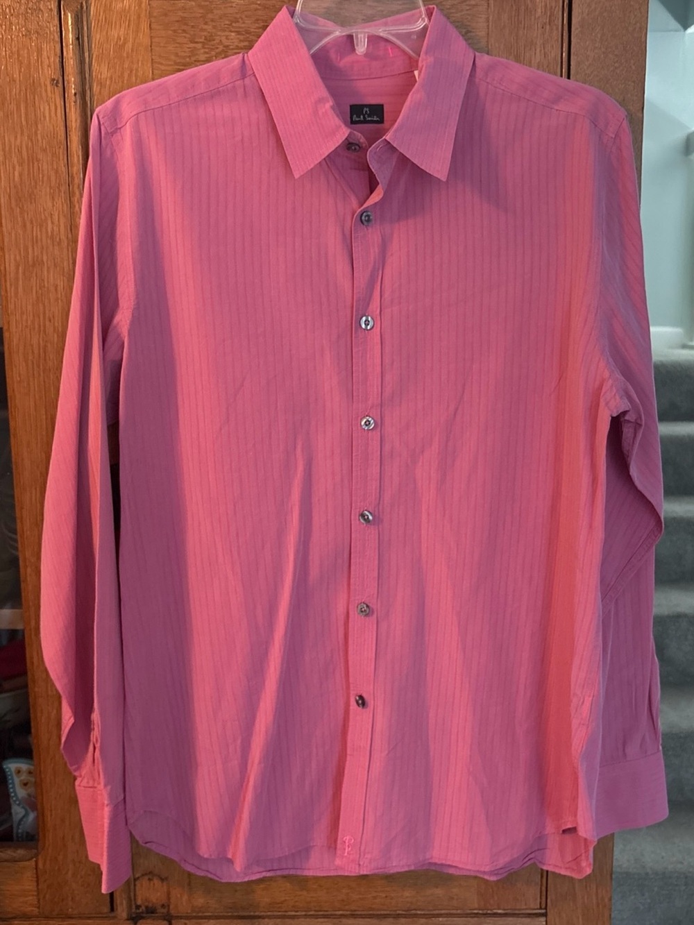 Paul Smith PS Women’s Pink Pinstripe Button Down Shirt